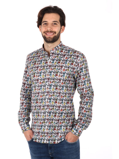 CAMICIA COLLETTO COREA VELAR FB UOMO GRIGIO