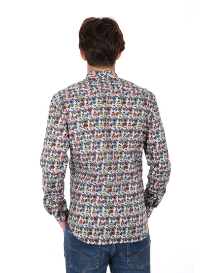 CAMICIA COLLETTO COREA VELAR FB UOMO GRIGIO