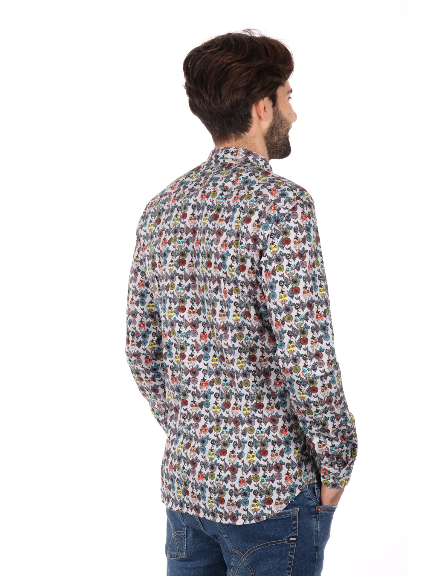 CAMICIA COLLETTO COREA VELAR FB UOMO GRIGIO