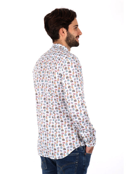 CAMICIA COLLETTO COREA VELAR FB UOMO BIANCO