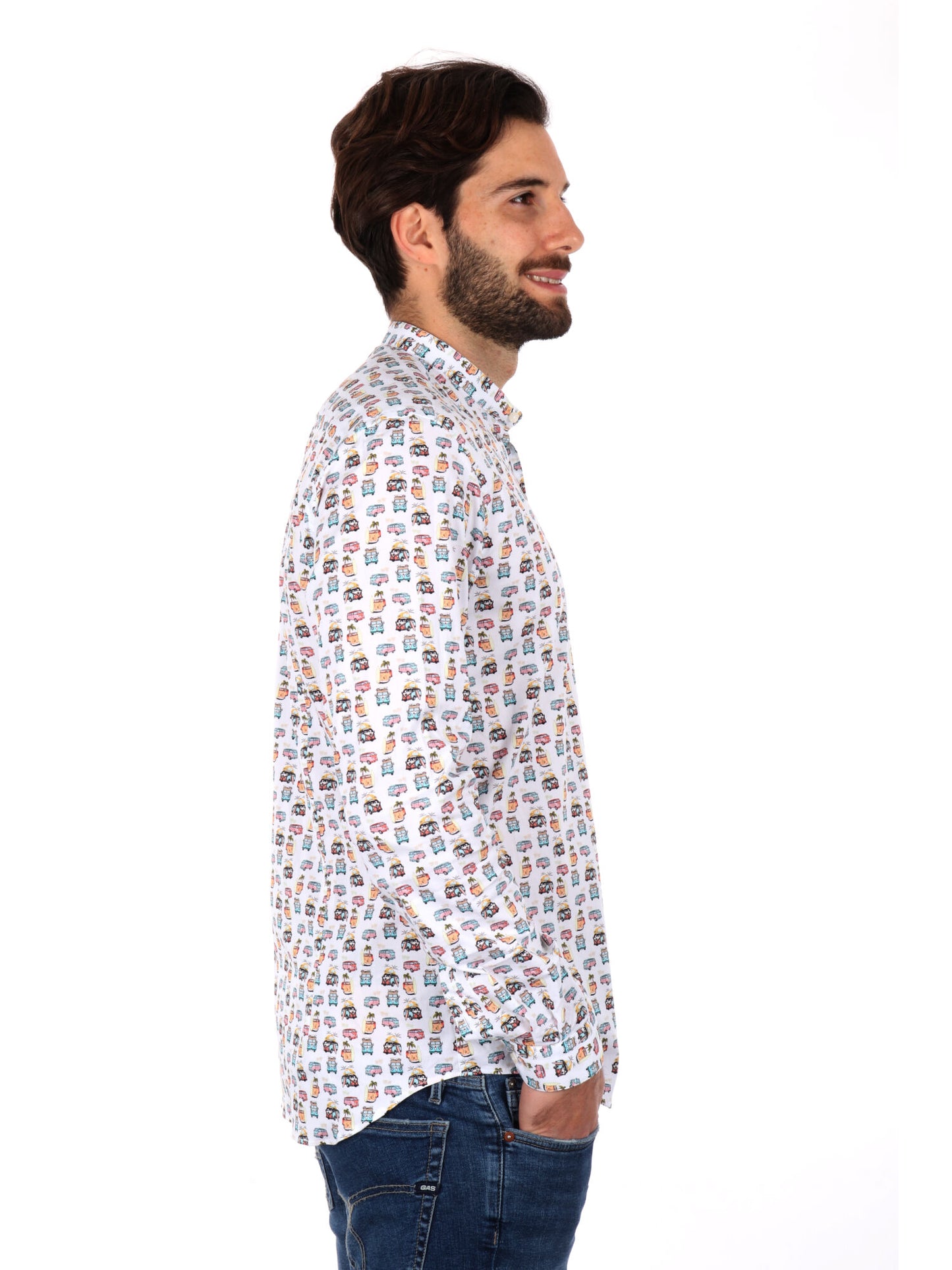 CAMICIA COLLETTO COREA VELAR FB UOMO BIANCO