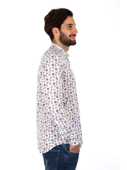 CAMICIA COLLETTO COREA VELAR FB UOMO BIANCO