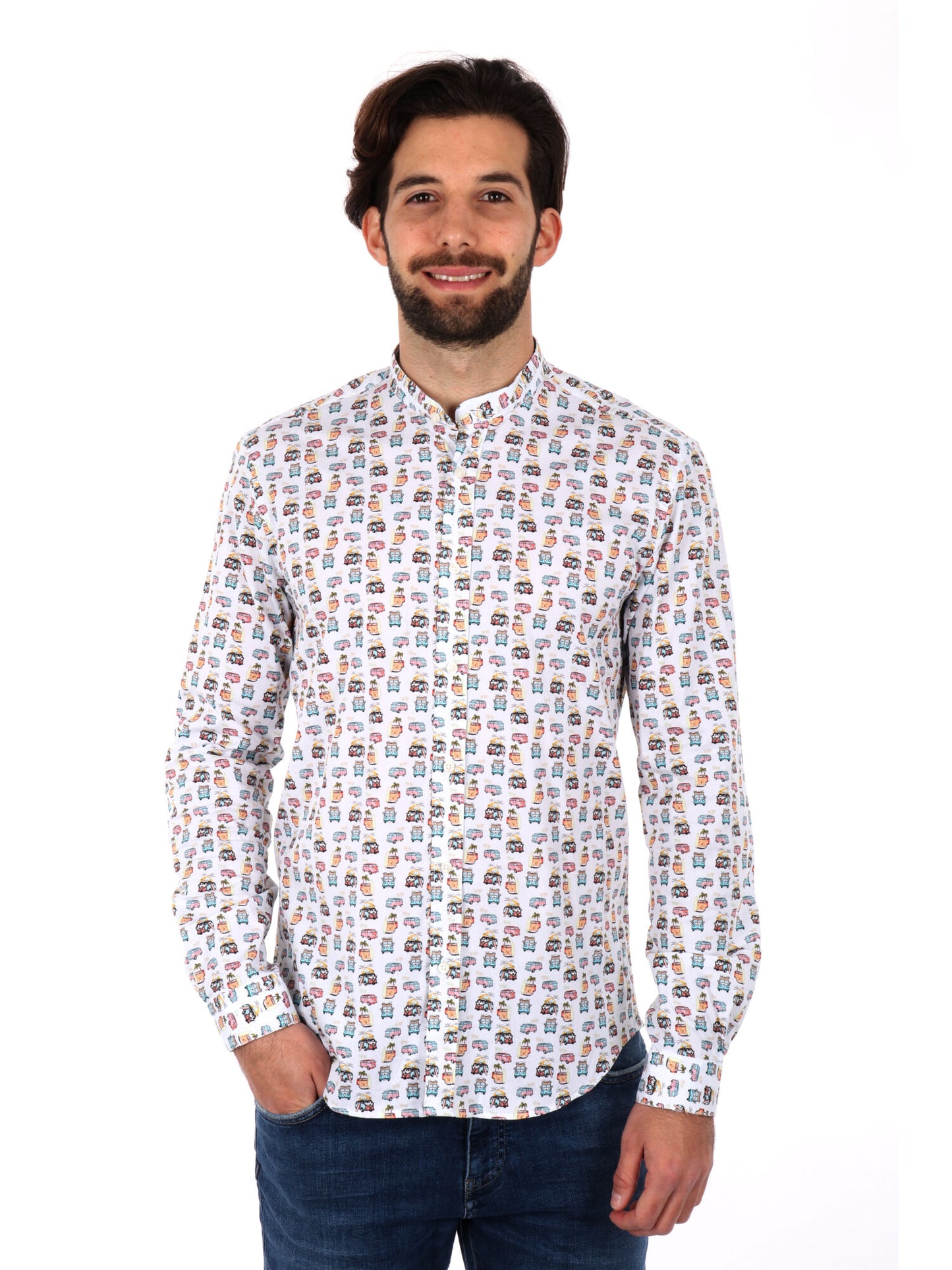 CAMICIA COLLETTO COREA VELAR FB UOMO BIANCO