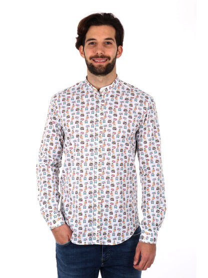 CAMICIA COLLETTO COREA VELAR FB UOMO BIANCO