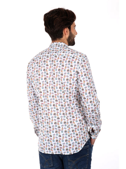 CAMICIA COLLETTO COREA VELAR FB UOMO BIANCO