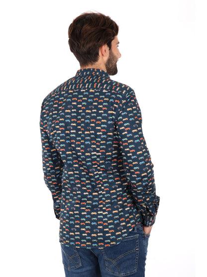 CAMICIA COLLETTO COREA VELAR FB UOMO BLU