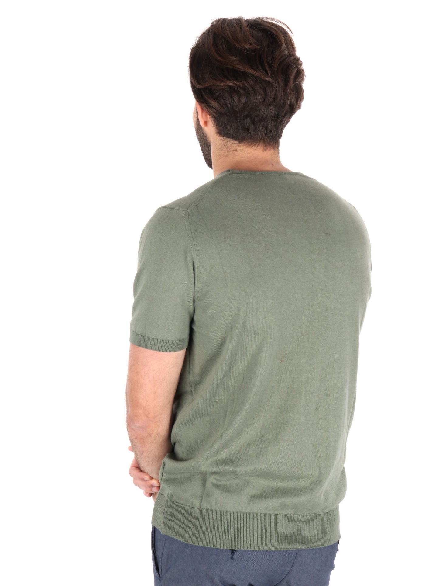 T-SHIRT IN MAGLIA VITTI FB UOMO KAKI