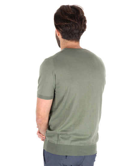 T-SHIRT IN MAGLIA VITTI FB UOMO KAKI