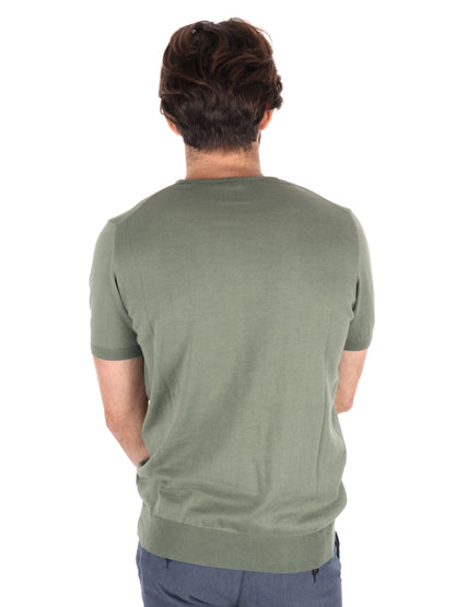 T-SHIRT IN MAGLIA VITTI FB UOMO KAKI