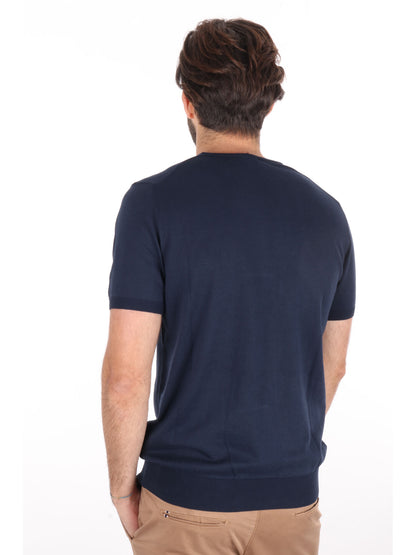T-SHIRT IN MAGLIA VITTI FB UOMO BLU