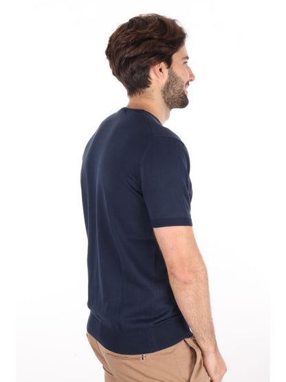 T-SHIRT IN MAGLIA VITTI FB UOMO BLU