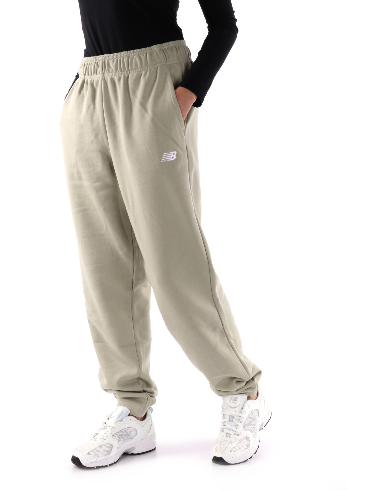 PANTALONE TUTA NEW BALANCE DONNA OLIVA