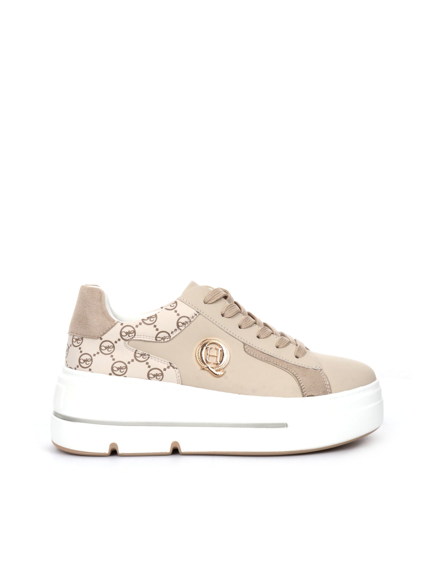 SNEAKERS CON PLATFORM QUEEN HELENA DONNA BEIGE