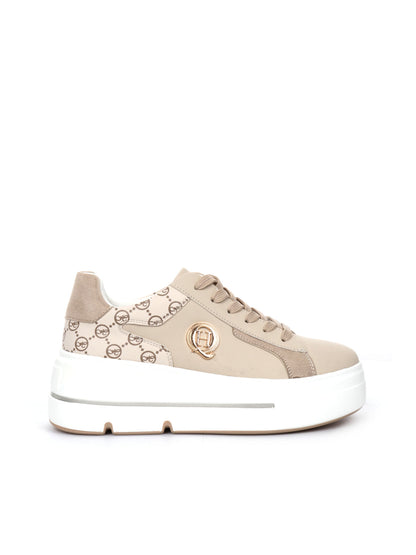 SNEAKERS CON PLATFORM QUEEN HELENA DONNA BEIGE