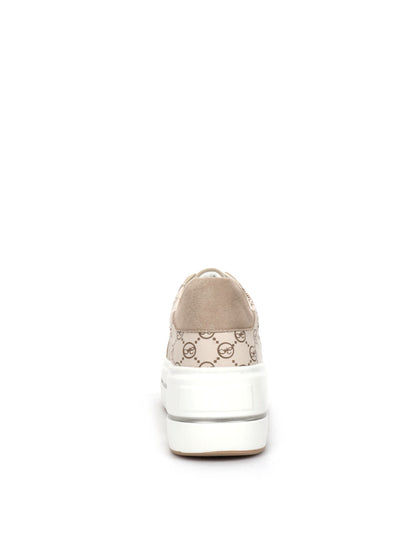 SNEAKERS CON PLATFORM QUEEN HELENA DONNA BEIGE
