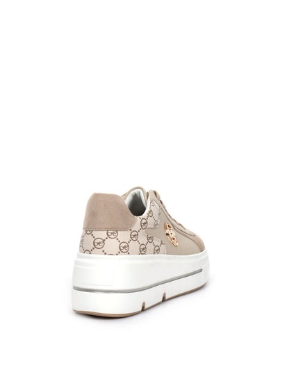 SNEAKERS CON PLATFORM QUEEN HELENA DONNA BEIGE