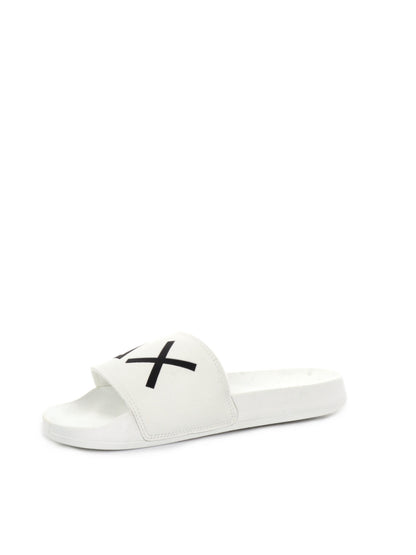 CIABATTA SLIPPERS LOGO SUN68 UOMO BIANCO