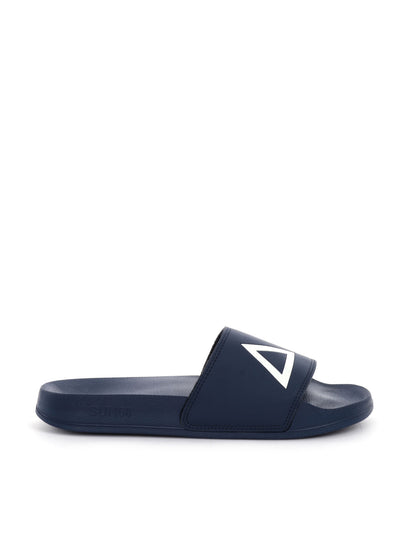 CIABATTA SLIPPERS LOGO SUN68 UOMO BLU