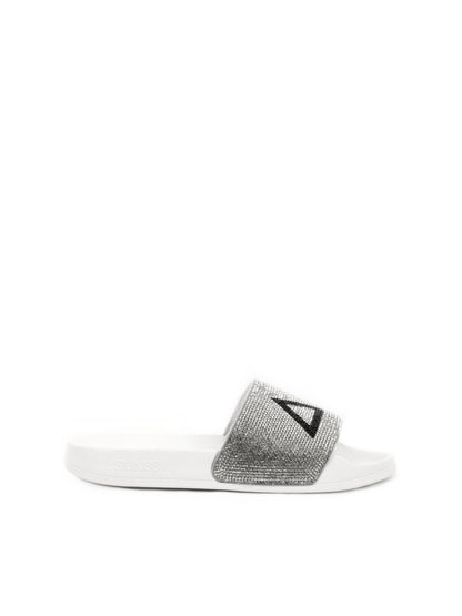 CIABATTA SLIPPERS STRASS SUN68 DONNA BIANCO