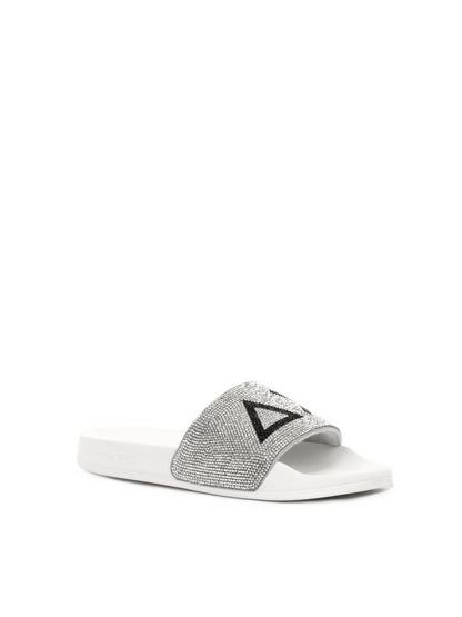 CIABATTA SLIPPERS STRASS SUN68 DONNA BIANCO