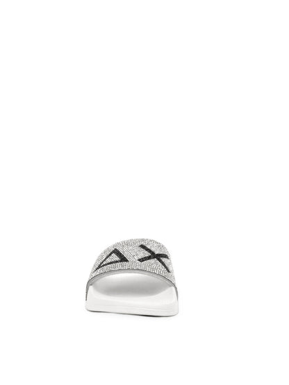CIABATTA SLIPPERS STRASS SUN68 DONNA BIANCO