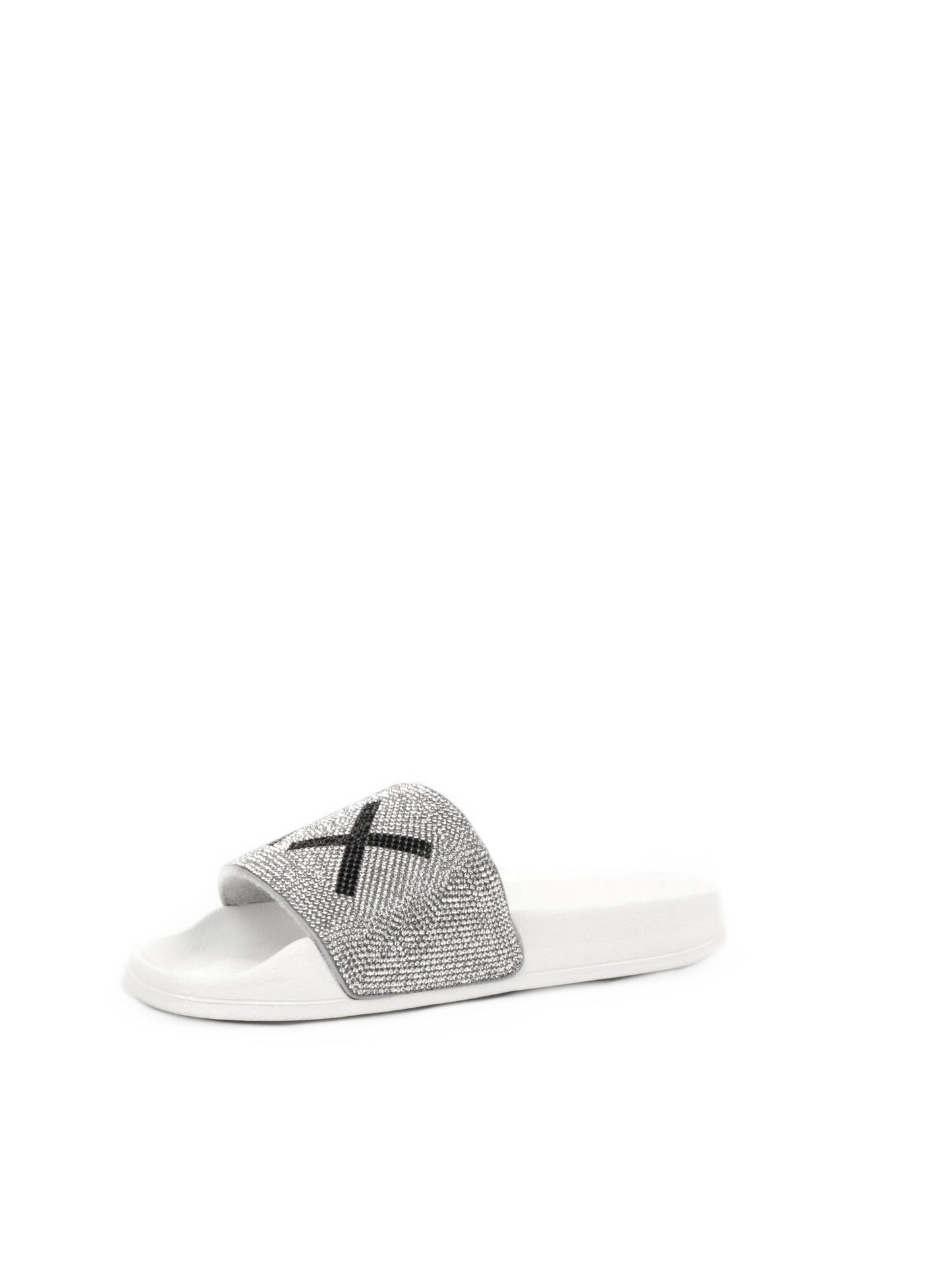 CIABATTA SLIPPERS STRASS SUN68 DONNA BIANCO