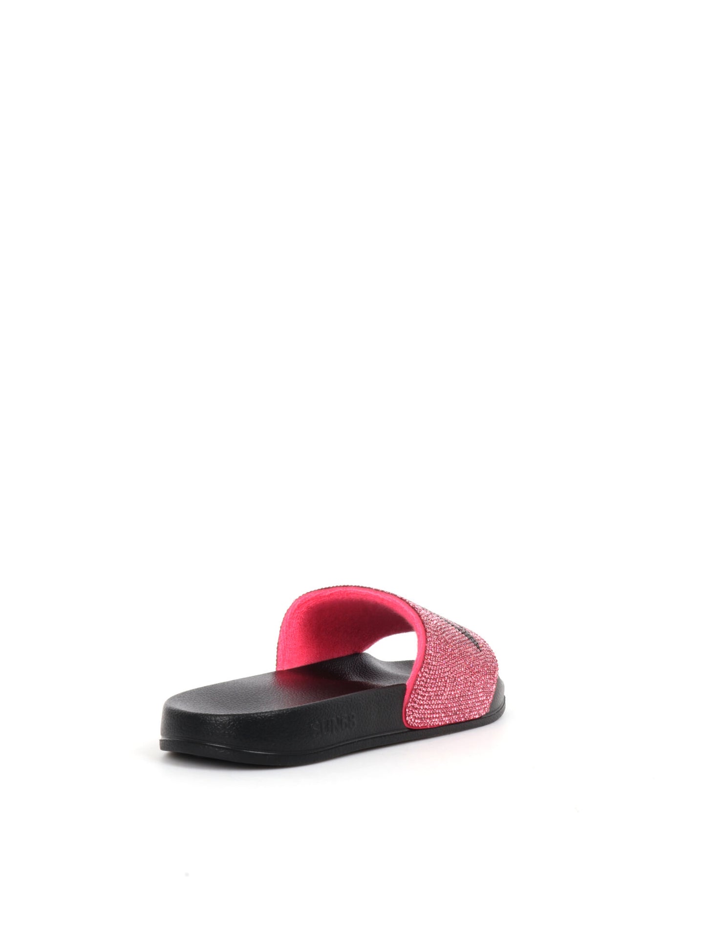 CIABATTA SLIPPERS STRASS  SUN68 DONNA NERO FUXIA