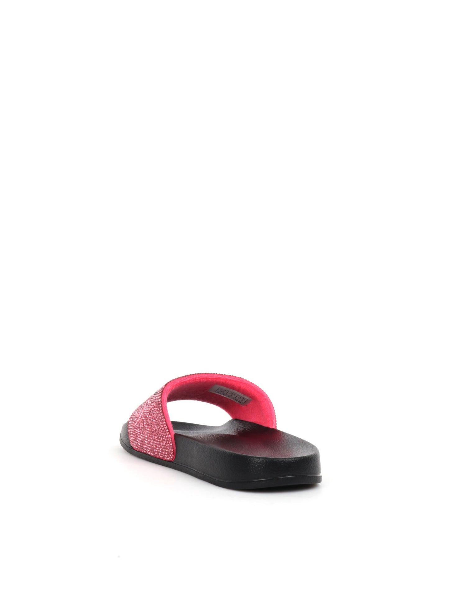 CIABATTA SLIPPERS STRASS  SUN68 DONNA NERO FUXIA