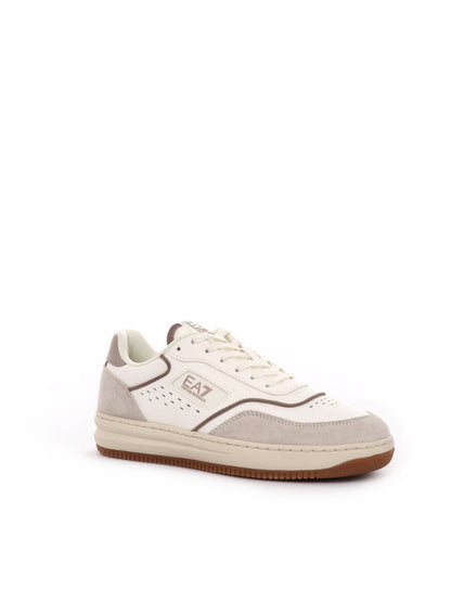 SNEAKERS RETRO SLASHER AE7 EMPORIO ARMANI DONNA BIANCO BEIGE