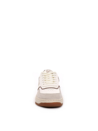 SNEAKERS RETRO SLASHER AE7 EMPORIO ARMANI DONNA BIANCO BEIGE