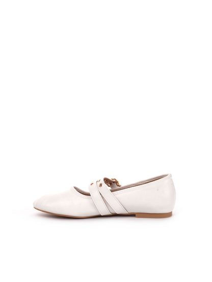 BALLERINA CON FIBBIE CLYO' DONNA BEIGE