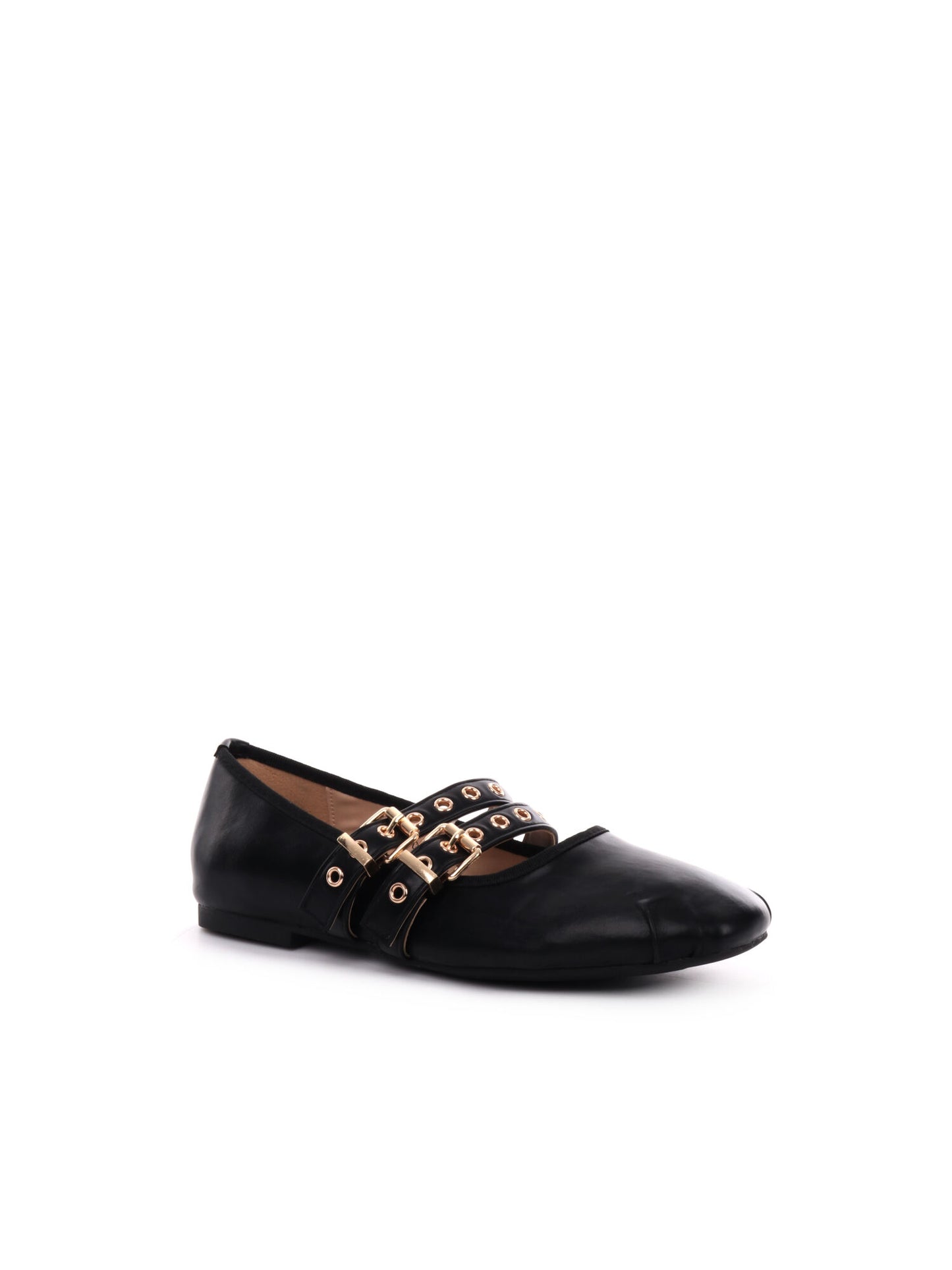 BALLERINA CON FIBBIE CLYO' DONNA NERO