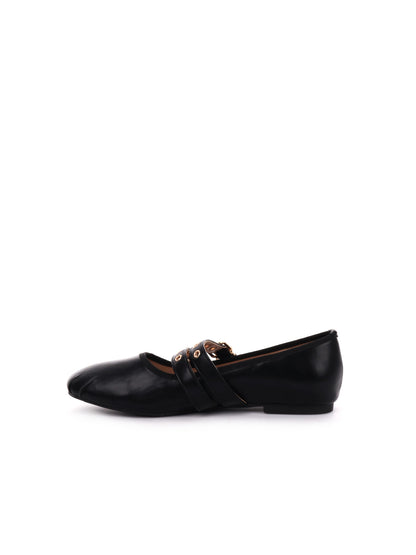 BALLERINA CON FIBBIE CLYO' DONNA NERO