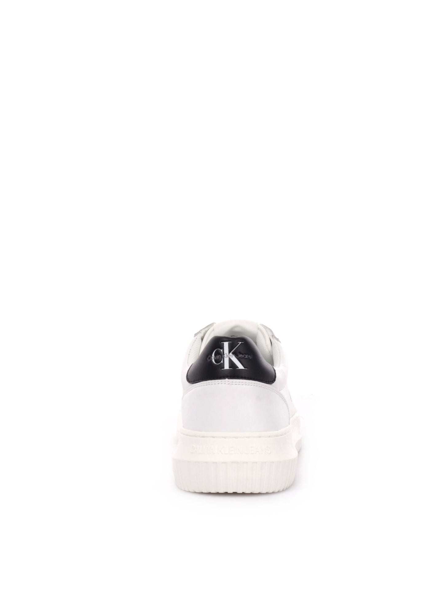 SNEAKER CHUNCKY IN PELLE CALVIN KLEIN JEANS UOMO BIANCO-NERO
