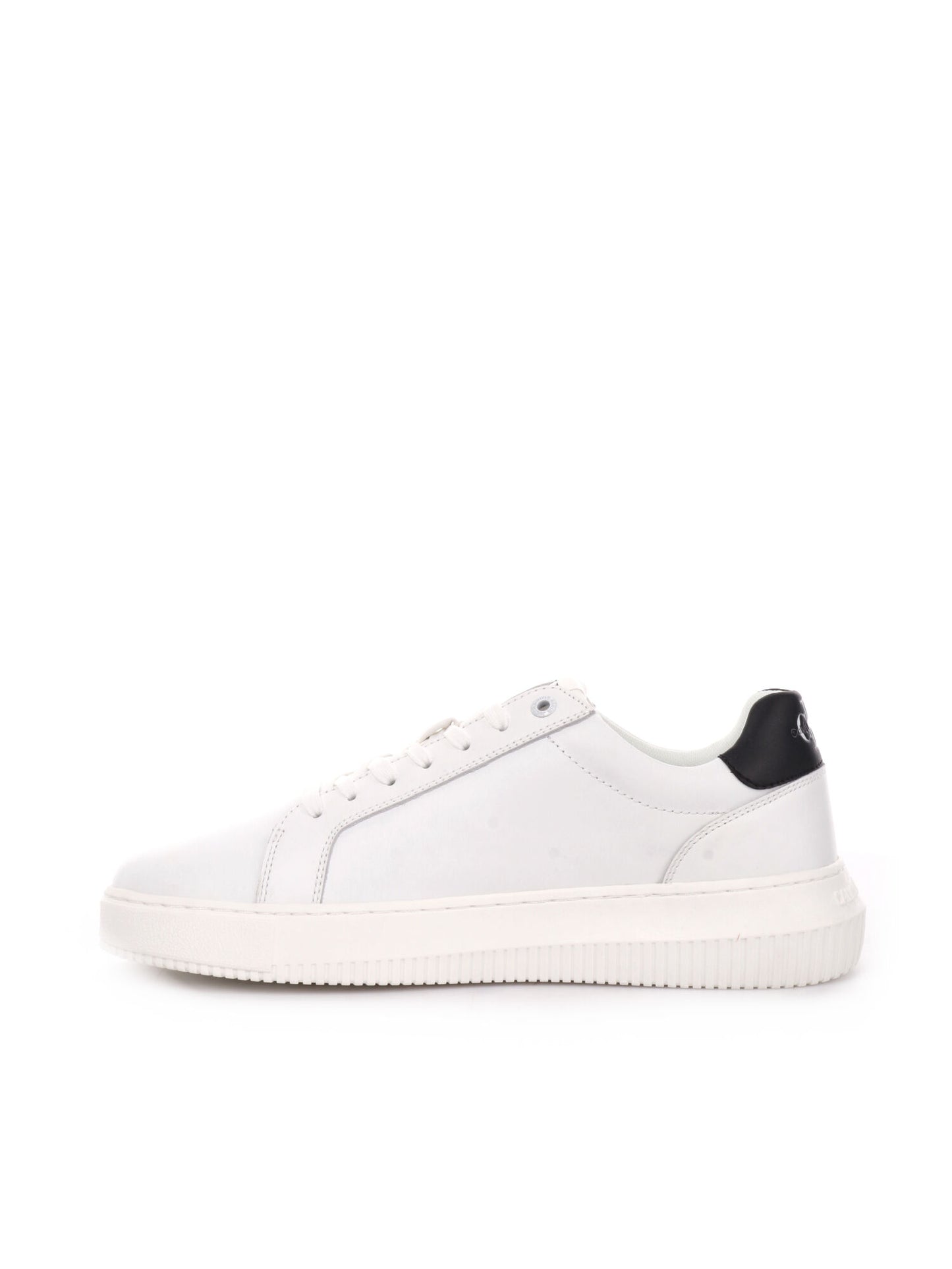SNEAKER CHUNCKY IN PELLE CALVIN KLEIN JEANS UOMO BIANCO-NERO