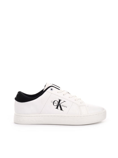 SNEAKERS CLASSIC CUPSOLE CALVIN KLEIN JEANS UOMO BIANCO-NERO