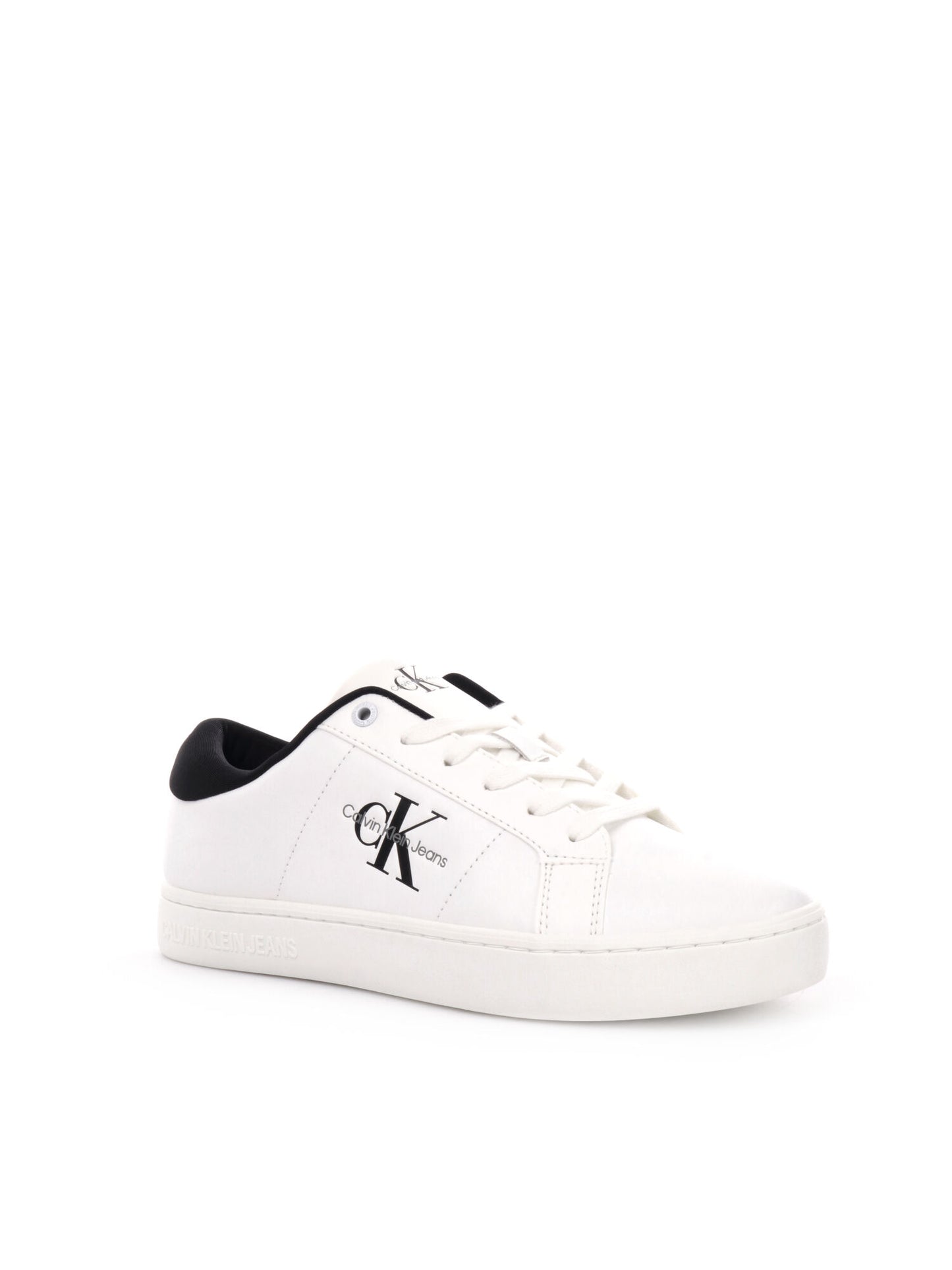 SNEAKERS CLASSIC CUPSOLE CALVIN KLEIN JEANS UOMO BIANCO-NERO