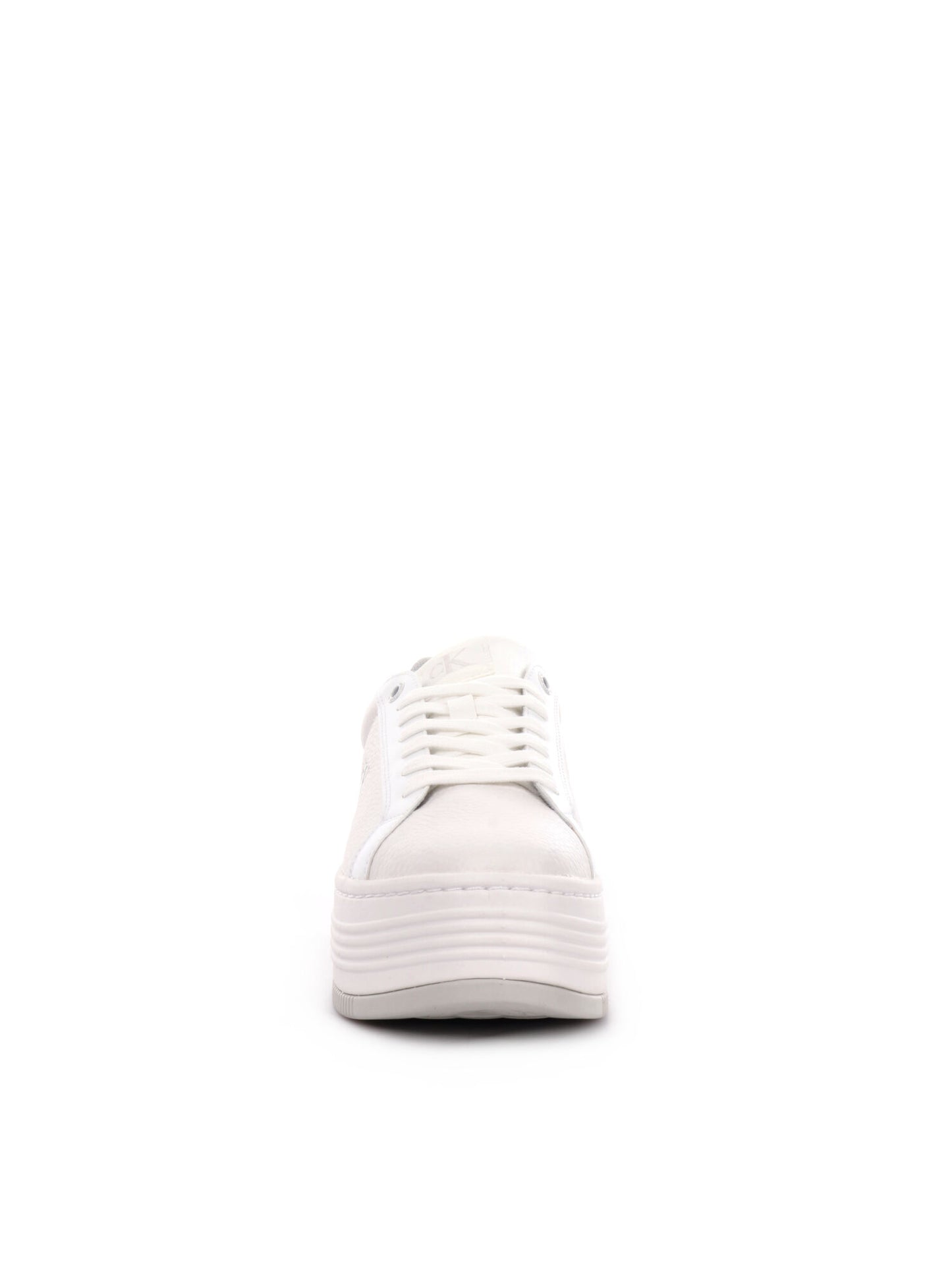 SNEAKERS BOLD FLATFORM LOW CALVIN KLEIN JEANS DONNA BIANCO ARGENTO