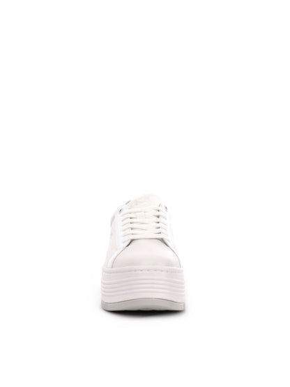 SNEAKERS BOLD FLATFORM LOW CALVIN KLEIN JEANS DONNA BIANCO ARGENTO