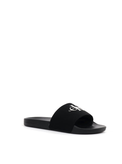 CIABATTA SLIDE MONOGRAM CALVIN KLEIN JEANS DONNA NERO