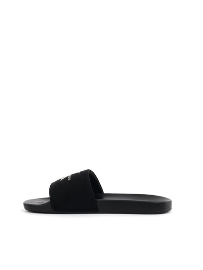 CIABATTA SLIDE MONOGRAM CALVIN KLEIN JEANS DONNA NERO