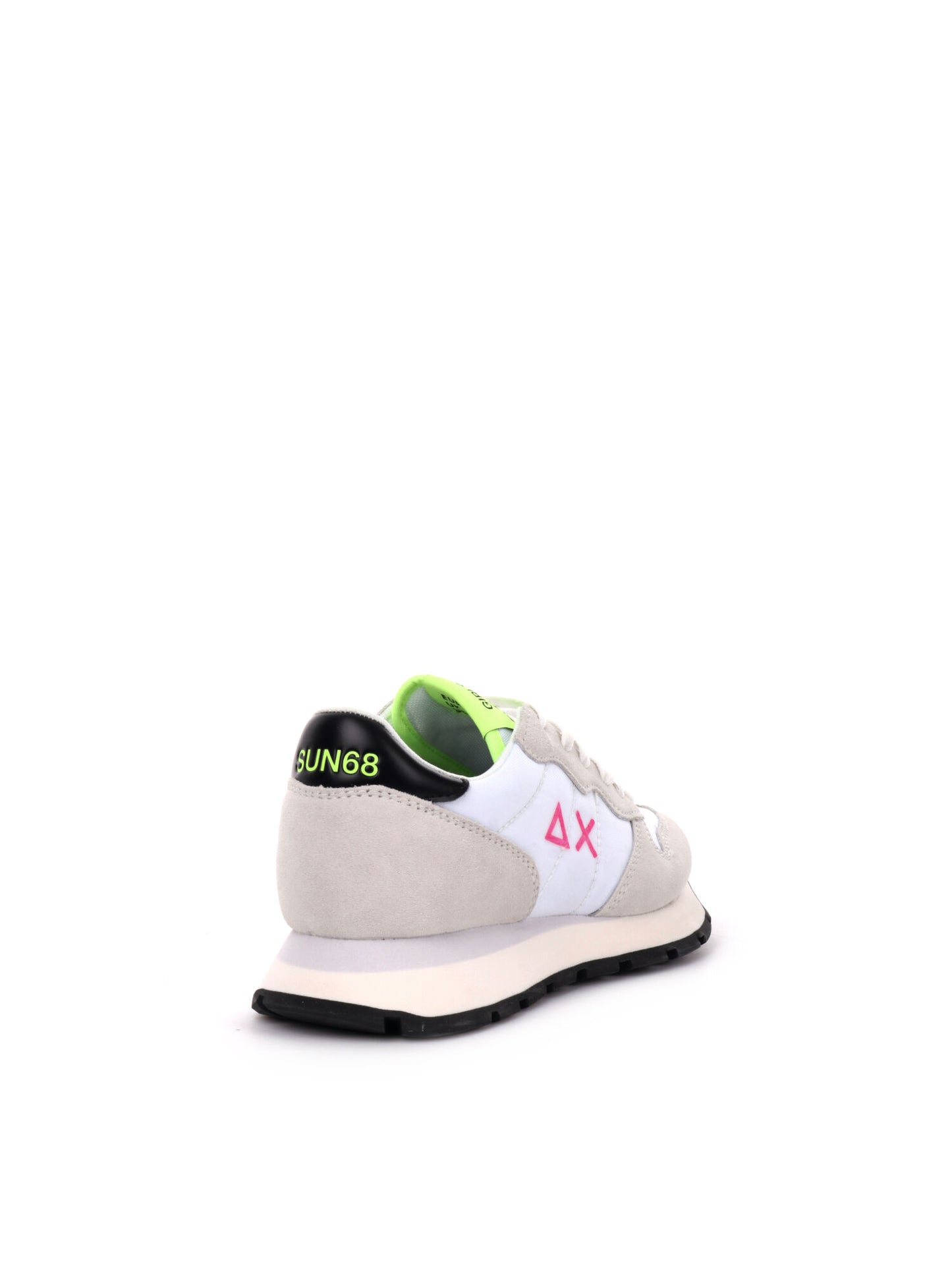 SNEAKERS ALLY SOLID NYLON SUN68 DONNA BIANCO FUXIA