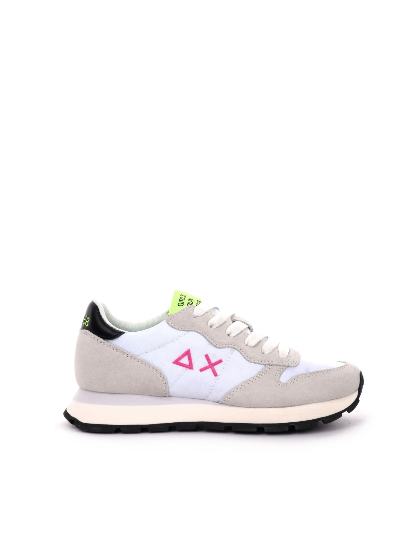 SNEAKERS ALLY SOLID NYLON SUN68 DONNA BIANCO FUXIA