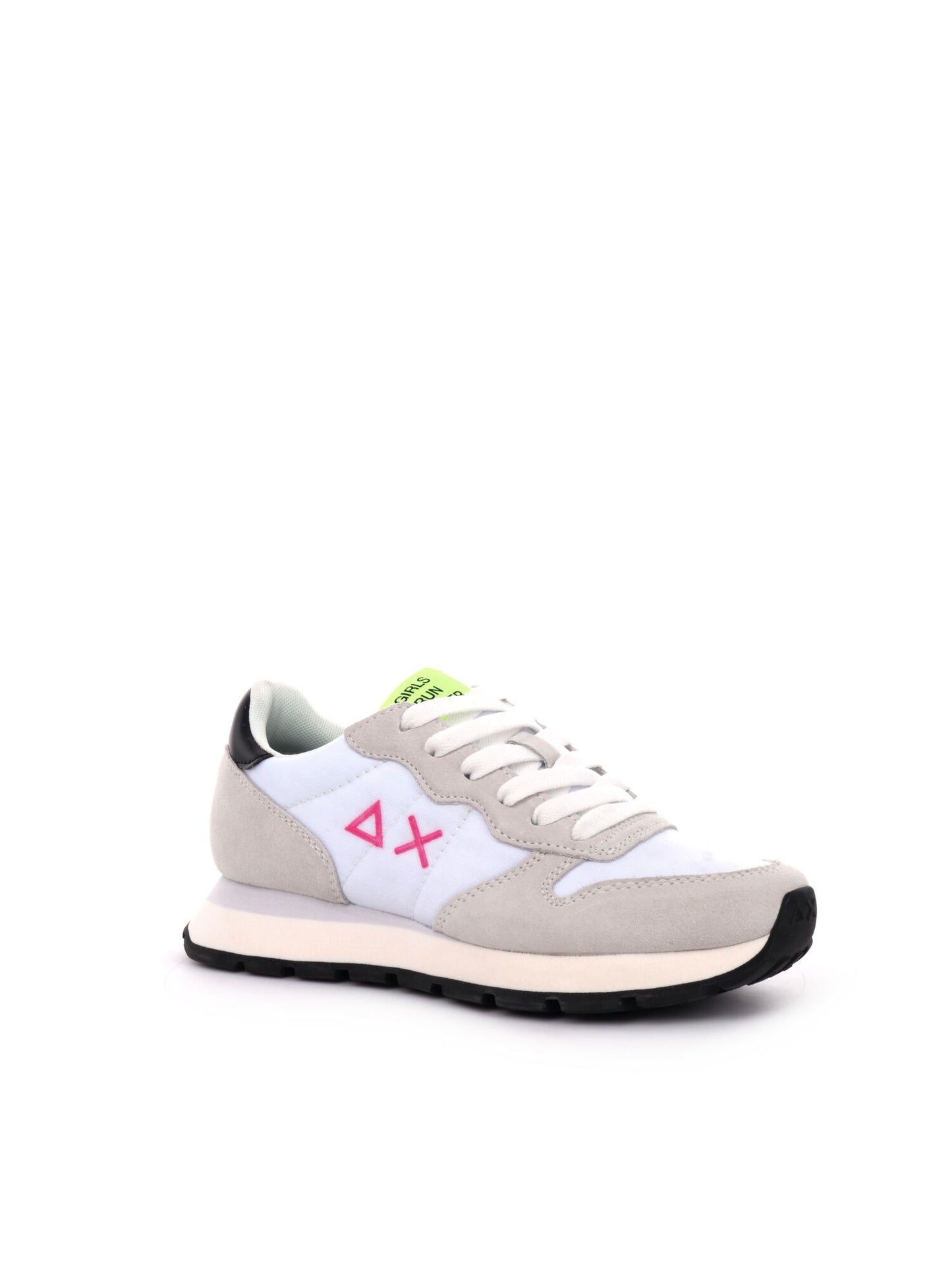 SNEAKERS ALLY SOLID NYLON SUN68 DONNA BIANCO FUXIA