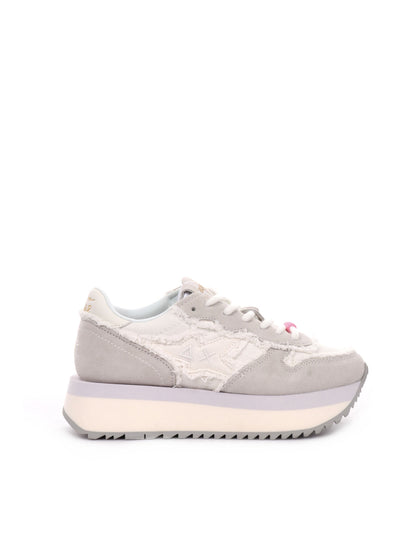 SNEAKERS BIG STARGIRL CANVAS SUN68 DONNA BIANCO-PANNA