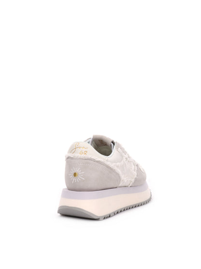 SNEAKERS BIG STARGIRL CANVAS SUN68 DONNA BIANCO-PANNA