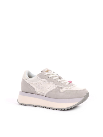 SNEAKERS BIG STARGIRL CANVAS SUN68 DONNA BIANCO-PANNA
