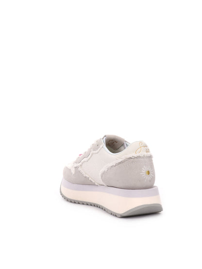 SNEAKERS BIG STARGIRL CANVAS SUN68 DONNA BIANCO-PANNA