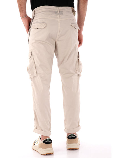 PANTALONE CARGO LOOSE FIT FB UOMO BEIGE