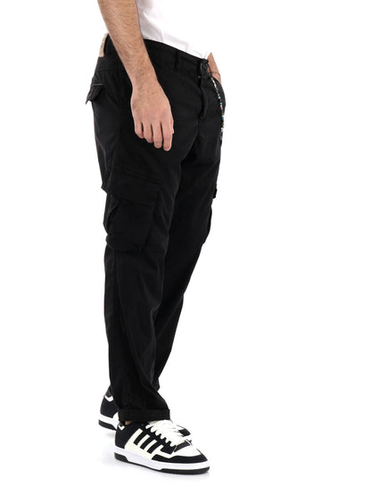 PANTALONE CARGO LOOSE FIT FB UOMO NERO